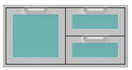 Hestan - AGSDR Series 42" Double Drawer and Storage Door Combination - Bora Bora