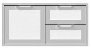Hestan - AGSDR Series 42" Double Drawer and Storage Door Combination - Froth - Angle_Zoom