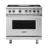 Viking - 36 in. Wide 4 Burner VGR Freestanding 7-Series Gas Range - Stainless Steel