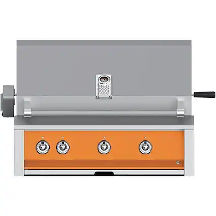 Angle. Aspire by Hestan - By Hestan 36" Built-In Gas Grill - Citra.