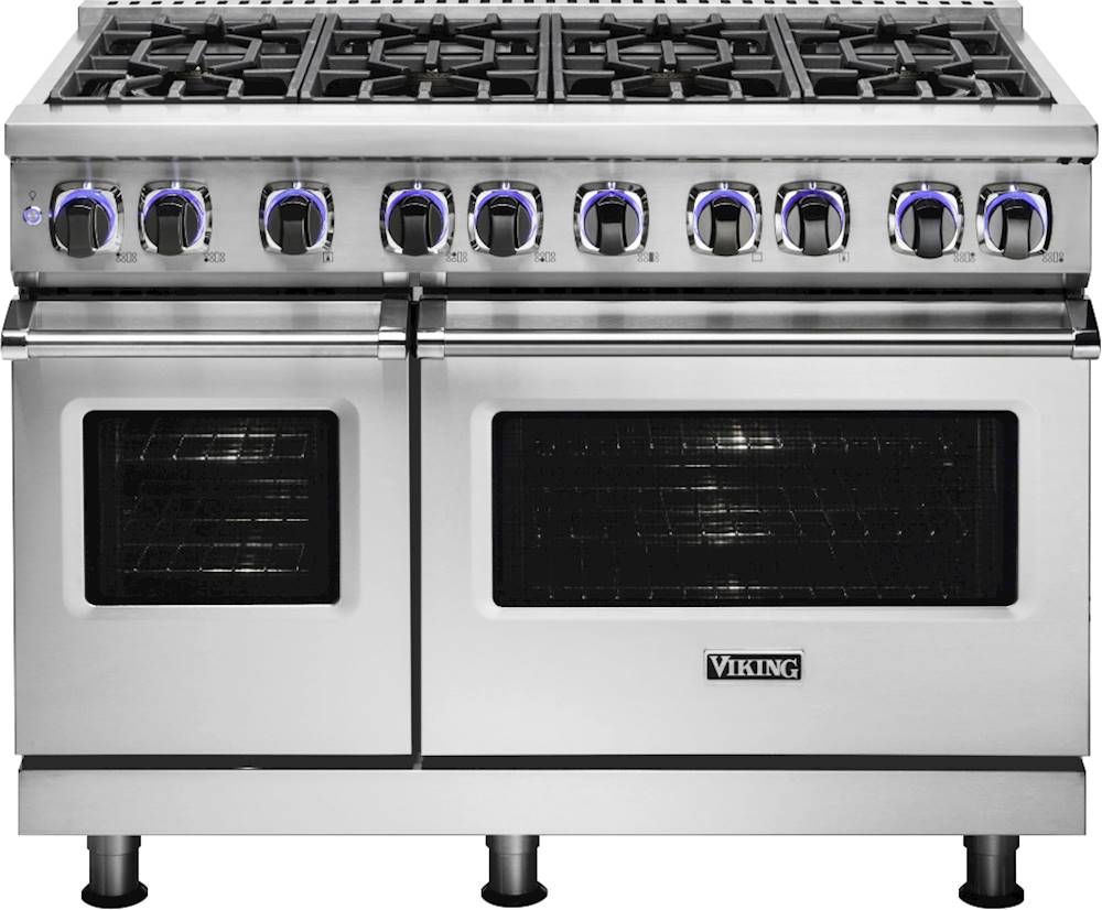 Viking Professional 7 Series 48-Inch 6-Burner Natural Gas Range With  Griddle - Stainless Steel - VGR7486GSS