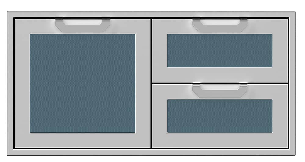 Hestan - AGSDR Series 42" Double Drawer and Storage Door Combination - Pacific Fog - Angle_Zoom