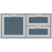 Hestan - AGSDR Series 42" Double Drawer and Storage Door Combination - Pacific fog - Front_Zoom