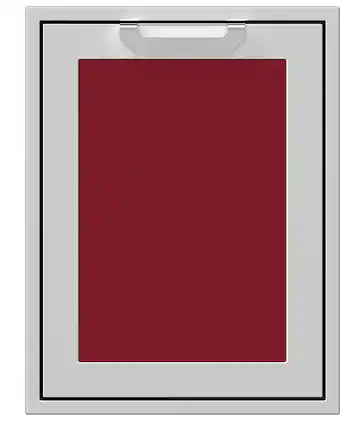 Angle. Hestan - 20" Outdoor Trash and Recycle Drawer - Tin Roof.