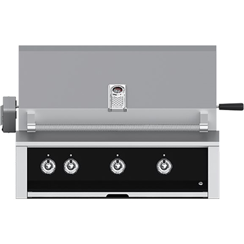 Angle View: Aspire by Hestan - By Hestan 36" Built-In Gas Grill - Stealth
