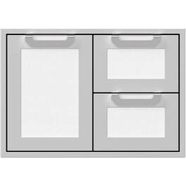 Hestan - AGSDR Series 30" Double Drawer and Storage Door Combination - Froth