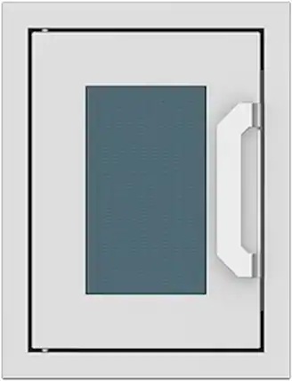 Angle. Hestan - AGPTD Series Outdoor Paper Towel Dispenser - Pacific Fog.