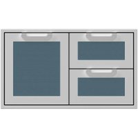 Hestan - AGSDR Series 36" Double Drawer and Storage Door Combination - Pacific Fog - Front_Zoom