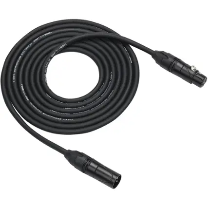 Angle. Samson - Tourtek Pro 25' Microphone Cable - Black.