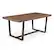 Angle. Walker Edison - 72" Rectangular Solid Pine Wood Dining Table - Mahogany.