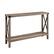 Angle. Walker Edison - 46" Rustic Farmhouse Entryway Table - Grey Wash.
