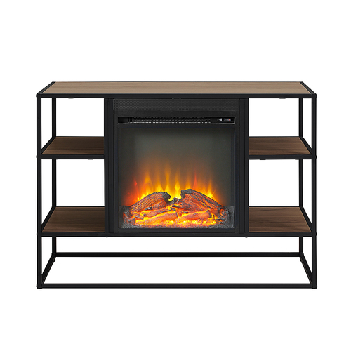 Walker Edison - Fireplace TV Console for Most TVs Up to 44" - Mocha