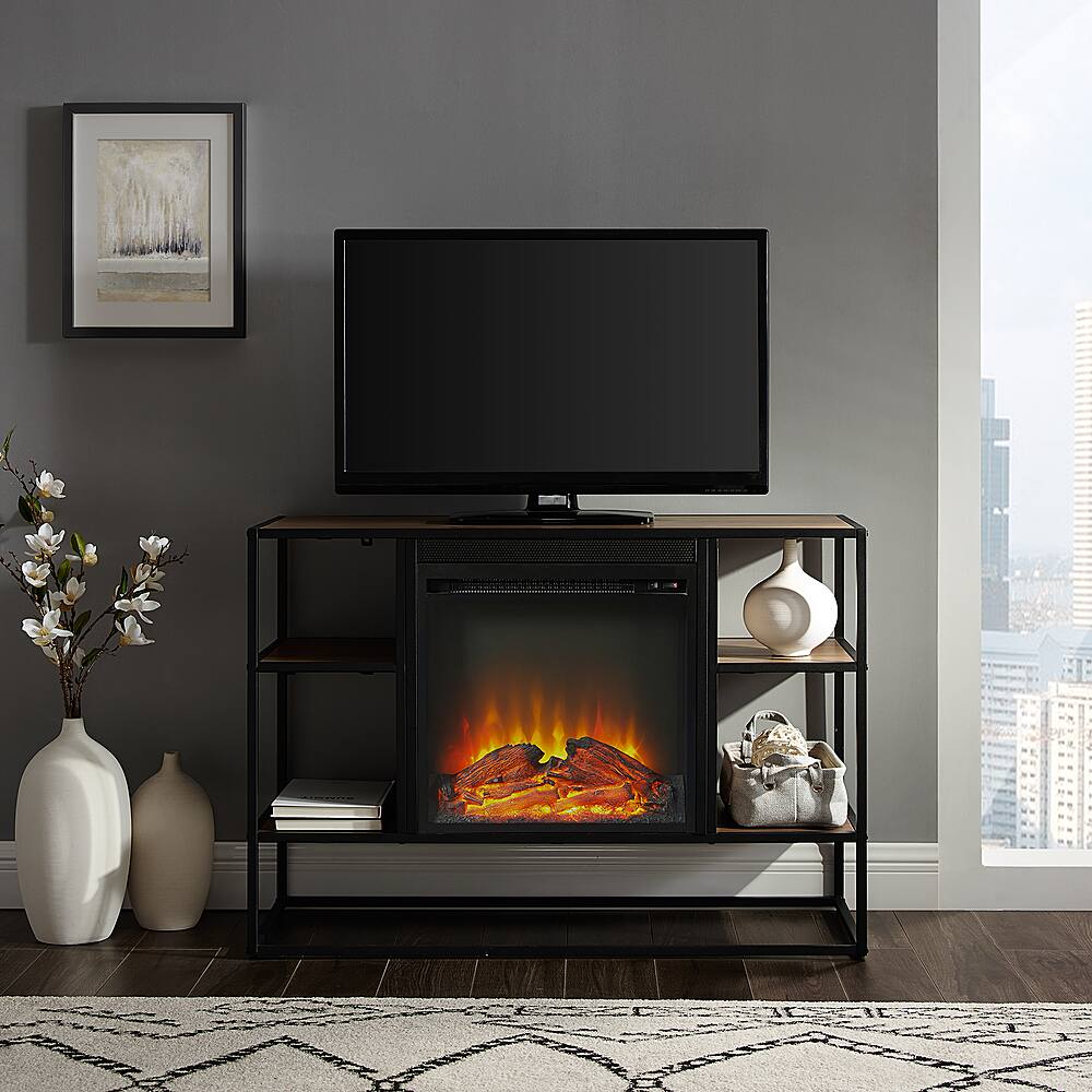 Best Buy Walker Edison Fireplace TV Console for Most TVs Up to 44