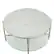 Alt View 12. Walker Edison - Modern Round Coffee Table - Faux White Marble/Glass/Chrome.