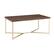Angle. Walker Edison - Luxe Mid Century Modern Y-Leg Coffee Table - Dark Walnut/Gold.