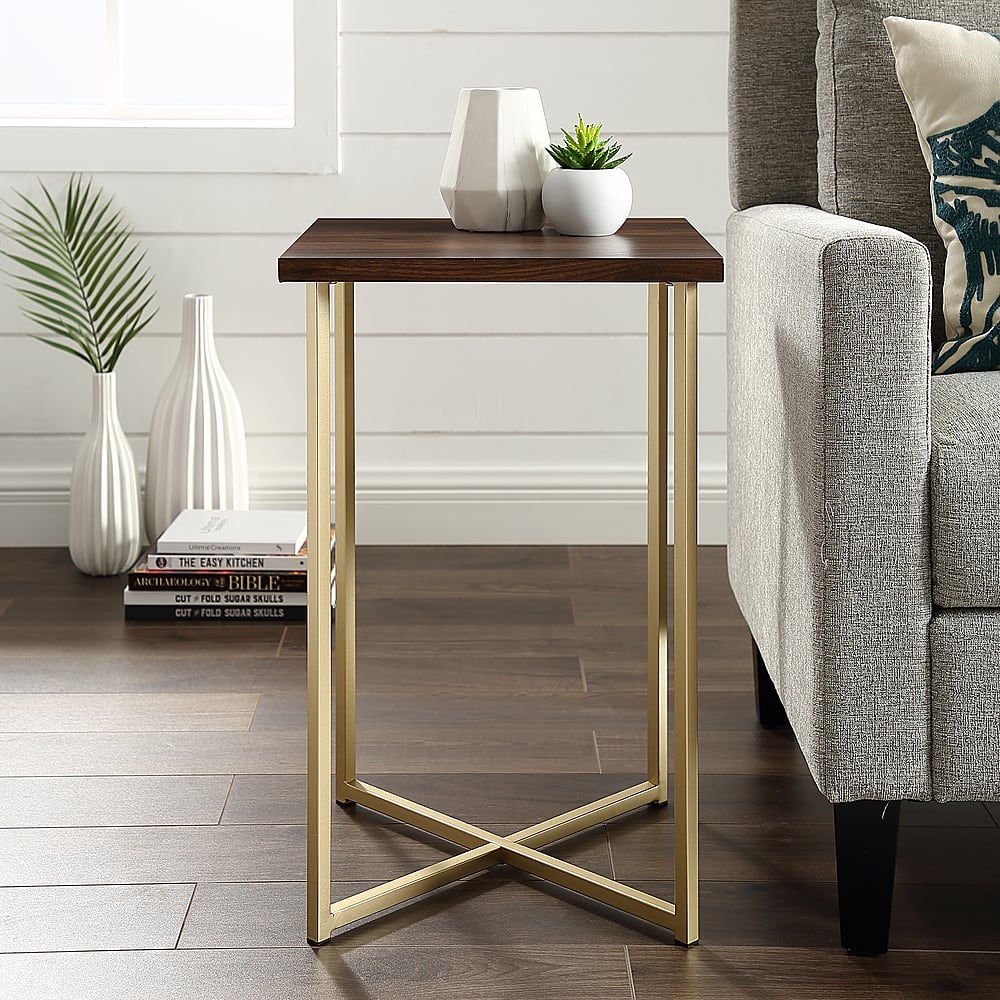 Customer Reviews: Walker Edison Modern Square End/Side Table ...