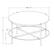 Alt View 13. Walker Edison - Modern Round Coffee Table - Faux White Marble/Glass/Gold.