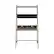 Front. Walker Edison - Modern Ladder Wood Computer Desk - Gray Wash.