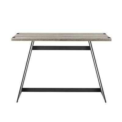 Walker Edison - Farmhouse Wood Computer Desk - Gray Wash