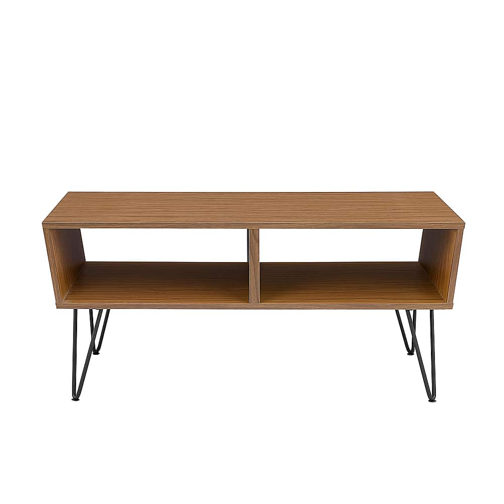 Best Buy: Walker Edison Mid Century Modern Wood Coffee Table Acorn ...