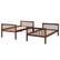 Alt View 16. Walker Edison - Solid Wood Twin over Twin Mission Design Bunk Bed - Walnut.