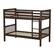 Angle. Walker Edison - Solid Wood Twin over Twin Mission Design Bunk Bed - Walnut.