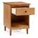 Alt View 13. Walker Edison - 1-Drawer Nightstand - Caramel.