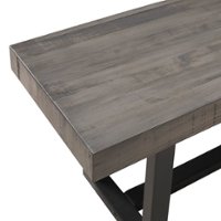 Walker Edison - Solid Wood Farmhouse Dining Bench - Gray - Alt_View_Zoom_12