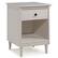 Angle. Walker Edison - 1-Drawer Nightstand - White.