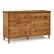 Angle. Walker Edison - Modern 6-Drawer Dresser - Caramel.