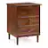 Angle. Walker Edison - 3-Drawer Nightstand - Walnut.