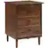 Left. Walker Edison - 3-Drawer Nightstand - Walnut.