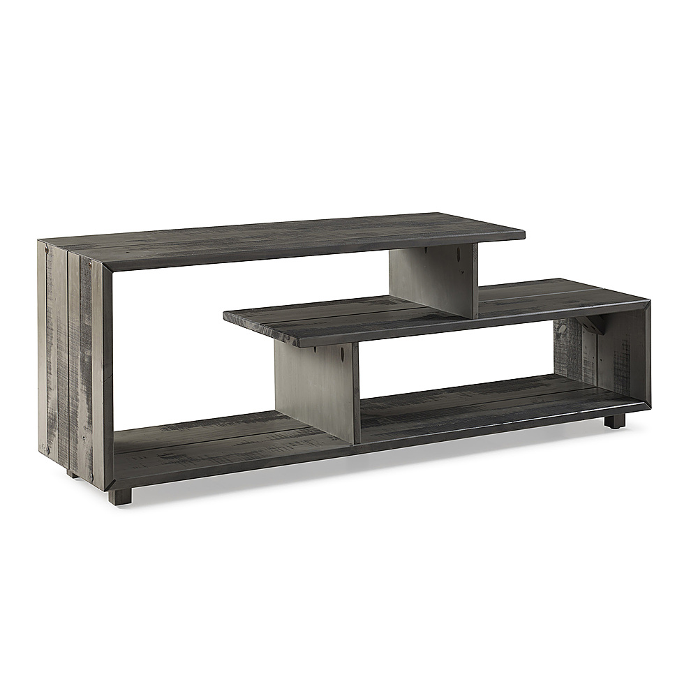 Angle View: Walker Edison - Rustic Modern TV Stand - Gray