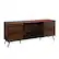Angle. Walker Edison - 60" Mid Century Modern TV Stand Cabinet for Most TVs Up to 65" - Dark Walnut.