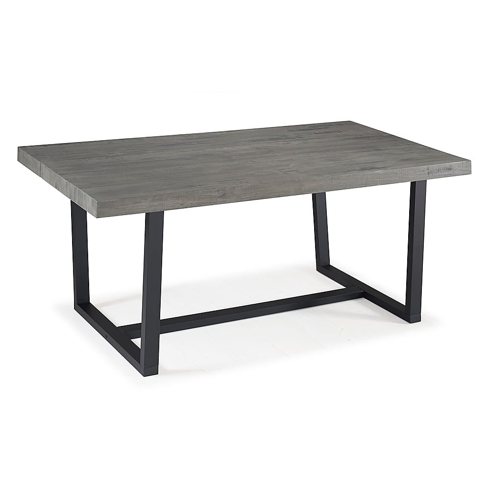 Walker Edison – 72″ Rectangular Solid Pine Wood Dining Table – Gray Sansujyuku sansujyuku.com