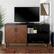 Alt View 13. Walker Edison - Mid-Century Modern TV Stand for Most TVs Up to 65" - Dark Walnut/Black.