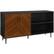 Left. Walker Edison - Mid-Century Modern TV Stand for Most TVs Up to 65" - Dark Walnut/Black.