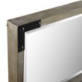Alt View Zoom 11. Walker Edison - 36" Rectangle Wood and Metal Mirror - Natural.