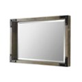 Left Zoom. Walker Edison - 36" Rectangle Wood and Metal Mirror - Natural.