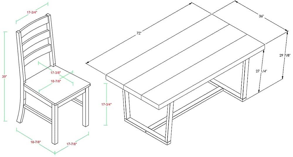 Best Buy: Walker Edison Rectangular Farmhouse Dining Table (Set of 7 ...