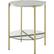 Alt View 12. Walker Edison - Modern Round Side/End Table - White Faux Marble/Glass/Gold.