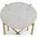 Alt View 13. Walker Edison - Modern Round Side/End Table - White Faux Marble/Glass/Gold.