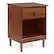 Angle. Walker Edison - 1-Drawer Nightstand - Walnut.