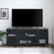 Alt View Zoom 11. Walker Edison - Industrial Mesh Metal TV Stand Cabinet for Most Flat-Panel TVs Up to 70" - Rustic Oak.