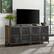 Alt View 15. Walker Edison - Industrial Mesh Metal TV Stand Cabinet for Most Flat-Panel TVs Up to 70" - Rustic Oak.