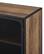 Alt View 3. Walker Edison - Industrial Mesh Metal TV Stand Cabinet for Most Flat-Panel TVs Up to 70" - Rustic Oak.