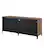 Left. Walker Edison - Industrial Mesh Metal TV Stand Cabinet for Most Flat-Panel TVs Up to 70" - Rustic Oak.