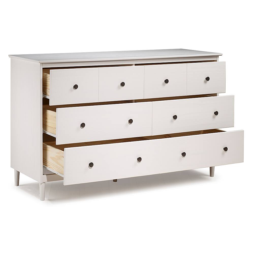 Walker Edison Modern 6Drawer Dresser White BBR6DDDRWH Best Buy