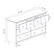 Alt View 20. Walker Edison - Modern 6-Drawer Dresser - White.