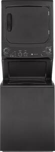 GE - Unitized Spacemaker 3.8 Cu. Ft. 11-Cycle Washer and 5.9 Cu. Ft. 4-Cycle Gas Dryer Combo - Diamond Gray - Front_Standard